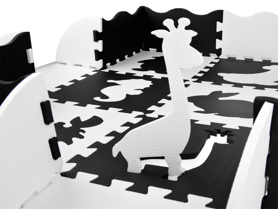 Foam puzzle - contrasting mat for babies ANIMALS ZA4783