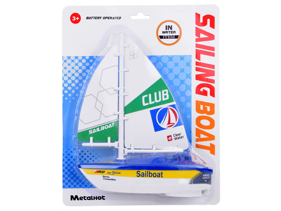 Colorful Sailboat battery operated water boat for children ZA5234