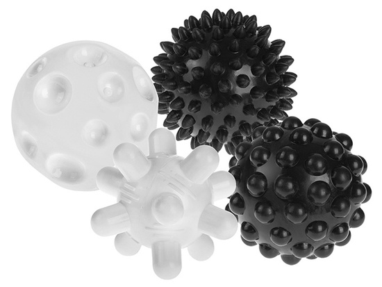 Tullo Sensory balls 4pcs black and white 461