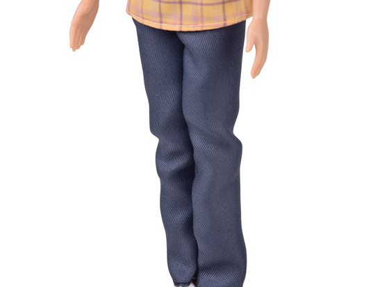 Anlily Doll boy BRUNET Paulo in shirt and dark pants ZA6006 B