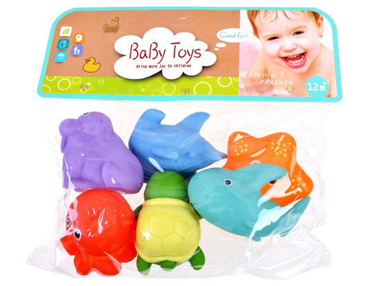 Rubber sea animals set of 6 A3510