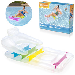 Bestway Dmuchany fotel Leżak Materac do wody z oparciem 165cm 90 kg 43011