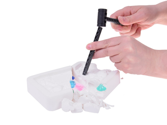Little archeologist excavation mine diamonds precious stones ZA5594