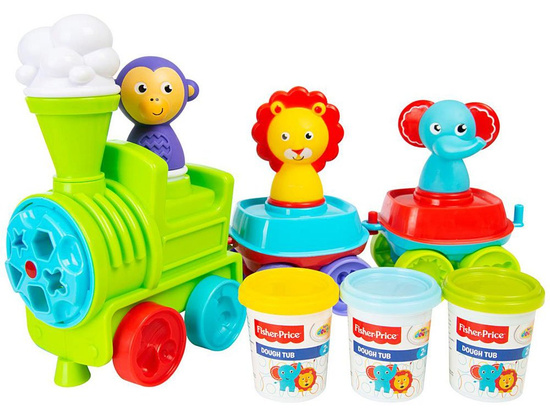 Fisher Price Pociąg masa plastyczna 3 kol. ZA3619