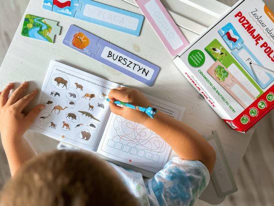 Captain Science Educational Set. Learning Poland. Book + Writing Puzzle KS1220