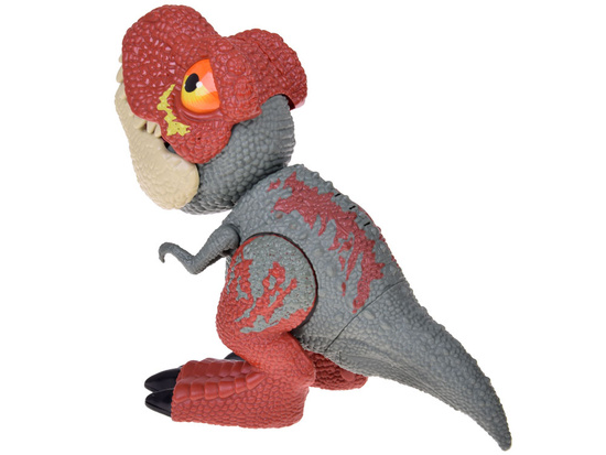 Movable DINOSAUR Tyrannosaurus Rex Sound + Light RED ZA5589