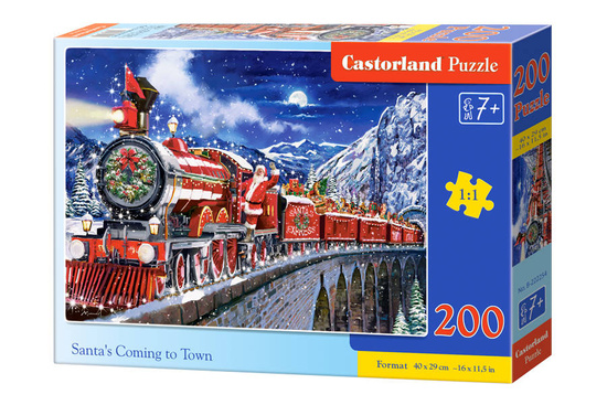 200-piece puzzle Santa's Coming to Town