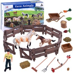 ANIMALS SERIES FARM Large set of animals FARM Figures HORSES ZA2991