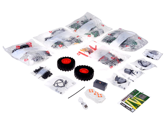 Construction blocks - Remote-controlled TRACTOR with harrows 1664 pieces ZA5798
