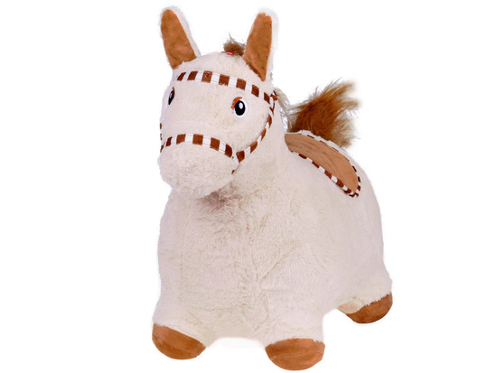 Inflatable plush jumping horse for children  pump ZA5443 JB