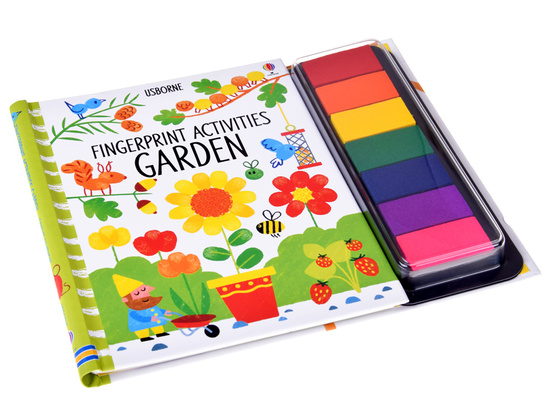 Creative finger painting book GARDEN 64 pages 7 colors AP0049