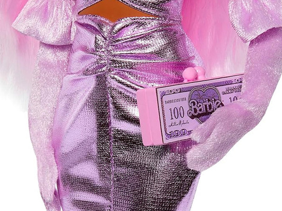 Mattel Barbie Deluxe Style Pink Fashion Doll in Dress ZA6030