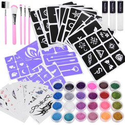 TATTOOS for children glitter big set ZA4170