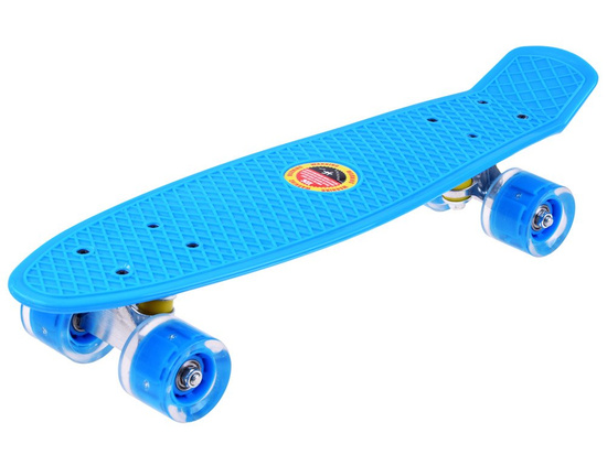FISZKA skateboard for children up to 50kg LED glowing wheels SP0575
