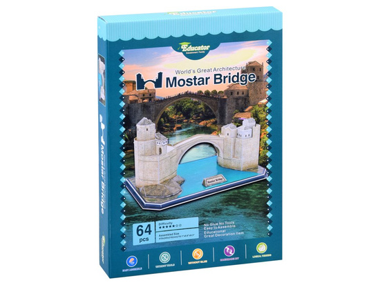 3D Puzzle Old Bridge in Mostar 64 pieces ZA2900