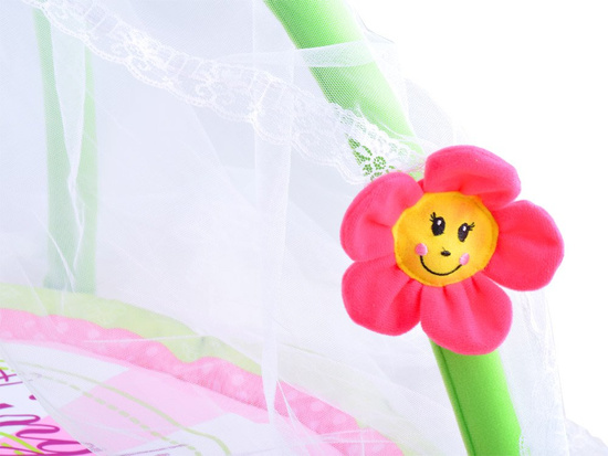 Flower mat with mosquito net for a baby ZA3504