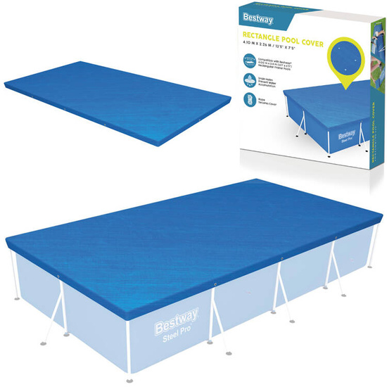 Cover the pool rack rectangular 404 x 214cm Bestway 58107