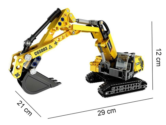 CaDA Klocki techniczne konstrukcyjne KOPARKA ruchome element 467el ZA4630 