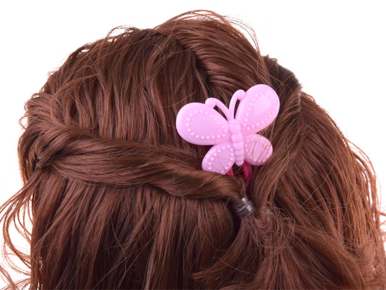Hairdressing head 20 cm BLACK DOLL with hairdressing accessories ZA5838