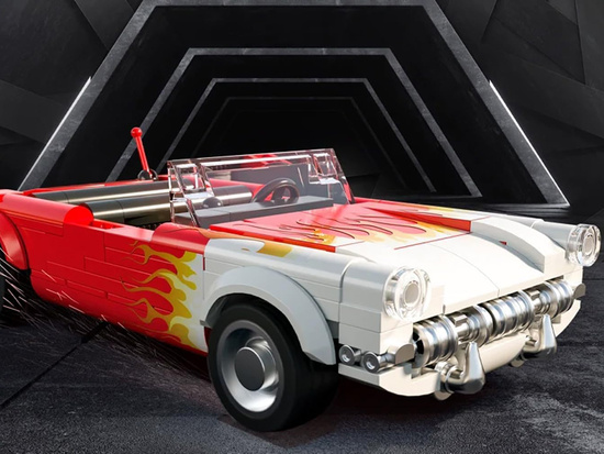 Construction blocks car classic hot rod roadster 249ele ZA5817