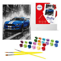 Paint by numbers 40x50 cm Blue racing sports car AP0107