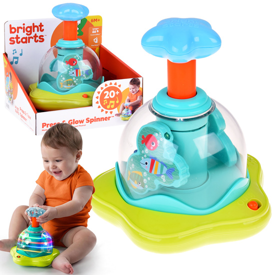 Spinning top, spinner with 20 melodies, volume control and spinning lights ZA6000