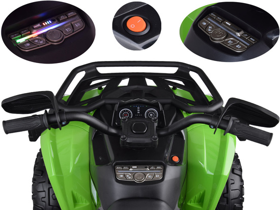 Duży quad na akumulator dla dziecka 4x4 PA0328 Zielony  