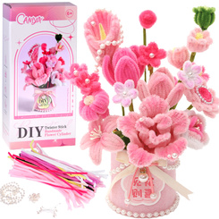 DIY Creative Kit Create Fabric FLOWERS in a Handmade Vase ZA5866