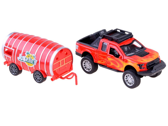 Pickup car set trailer-barrel ZA3583