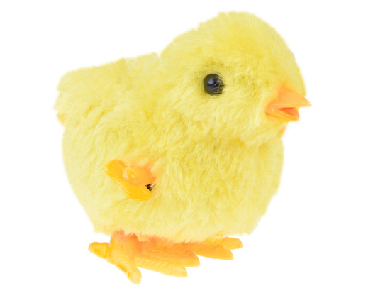 Wind-up yellow CHICKEN - stomping Easter chicken ZA4993