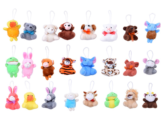 Christmas ADVENT CALENDAR - plush animals pendants ZA5857