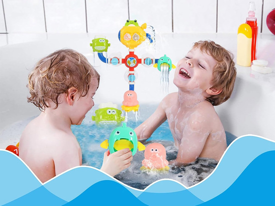 Bath toy water mill suction cup ZA4661