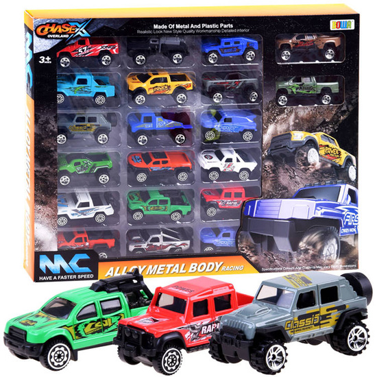 A set of 20 metal cars. Off-road cars ZA3233