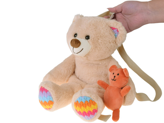 Adorable Teddy Bear Backpack – Plush Backpack with Adjustable Straps ZA5683