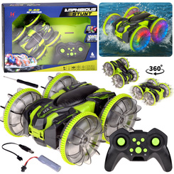 Amphibious Car 2-in-1 Stunt R/C Remote Controlled – Drives, Floats, Lights Up RC0735