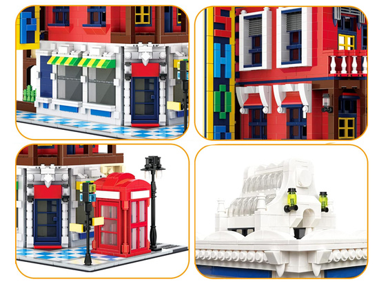 Blocks SERIES World-architecture style CORNER SHOP London 2347ele ZA5748