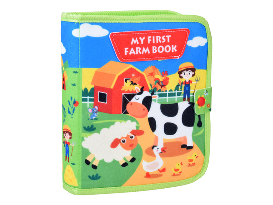 Felt manipulation book FARMA windows Velcro stickers ZA6025