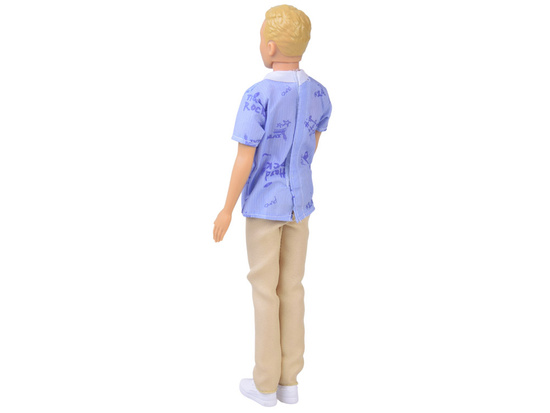 Anlily Doll boy BLOND Paulo in shirt and light trousers ZA6006 A