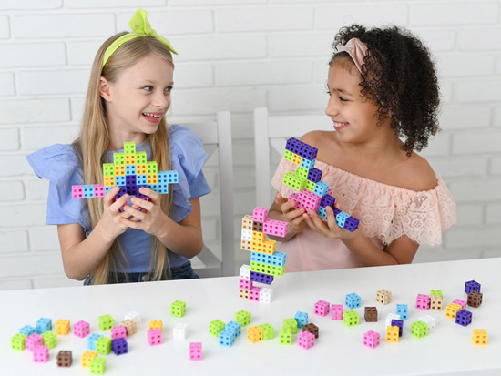 Colorful Cube Pink Meli Blocks 100 pieces ZA 5667