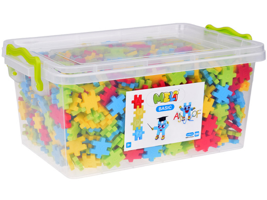 Construction Blocks Waffles Basic Letters 1200-pieces with letters ZA5668