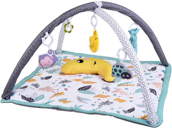 Large Educational Baby Play Mat + Soft Bolster Pillow + Toys ZA5824