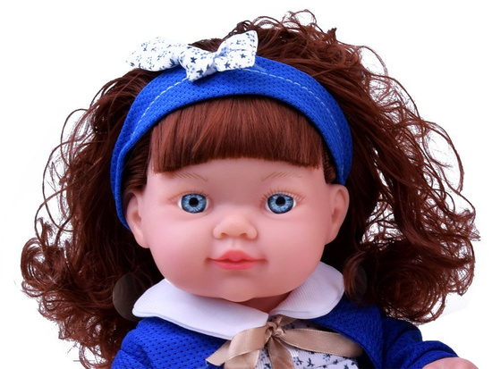 Lovely soft doll with hair speaks crows ZA2407