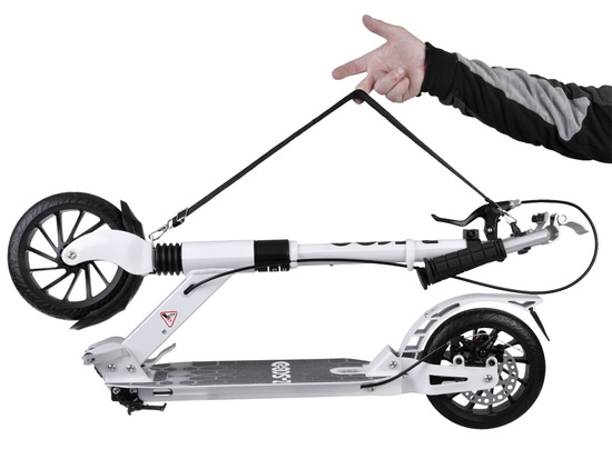 Large foldable city scooter with shock absorber and brakes up to 100kg SP0785