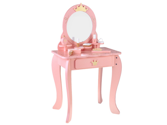 Wooden Royal Vanity Table with Mirror + Chair + Accessories ZA5934