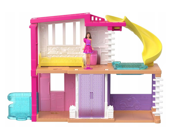 Mattel Mini BarbieLand Dollhouse + Doll and Pet + Accessories ZA6039 A