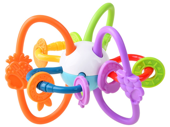 Sensory teether for a baby rattle ZA4309