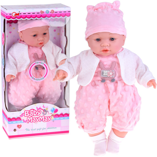 Interactive soft baby doll babbles and laughs 40 cm ZA5836