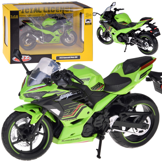 Model motocykla Kawasaki Ninja 400 2023 – Motocykl skala 1:12 ZA5952