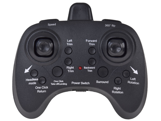 Remote controlled Quadcopter drone - flying vehicle + colored diodes RC0701