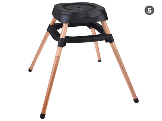 Multifunctional 6-in-1 swivel feeding chair for children ZA5659